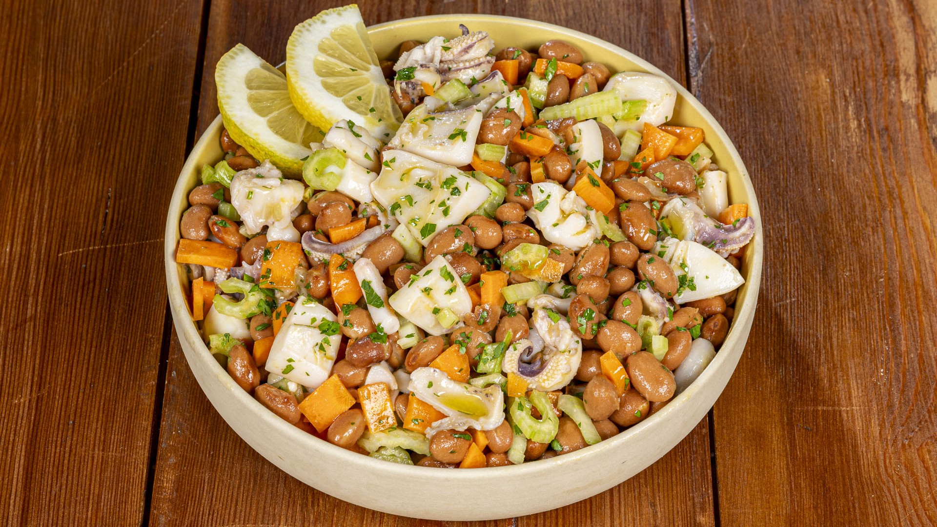 Insalata di seppie e fagioli