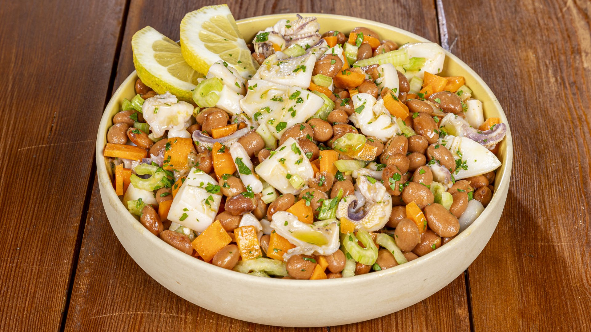 Insalata di seppie e fagioli
