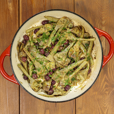 Carciofi affogati alla napoletana