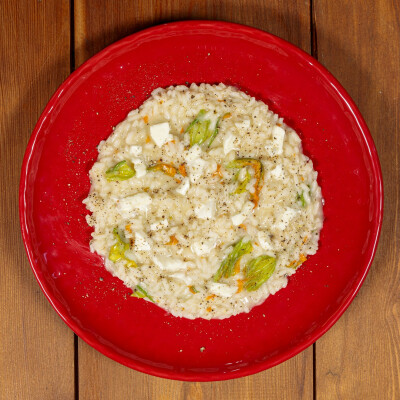 Risotto ai fiori di zucca