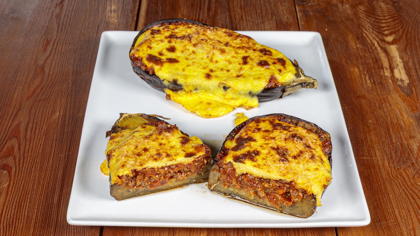 Melanzane ripiene alla greca – Papoutsakia