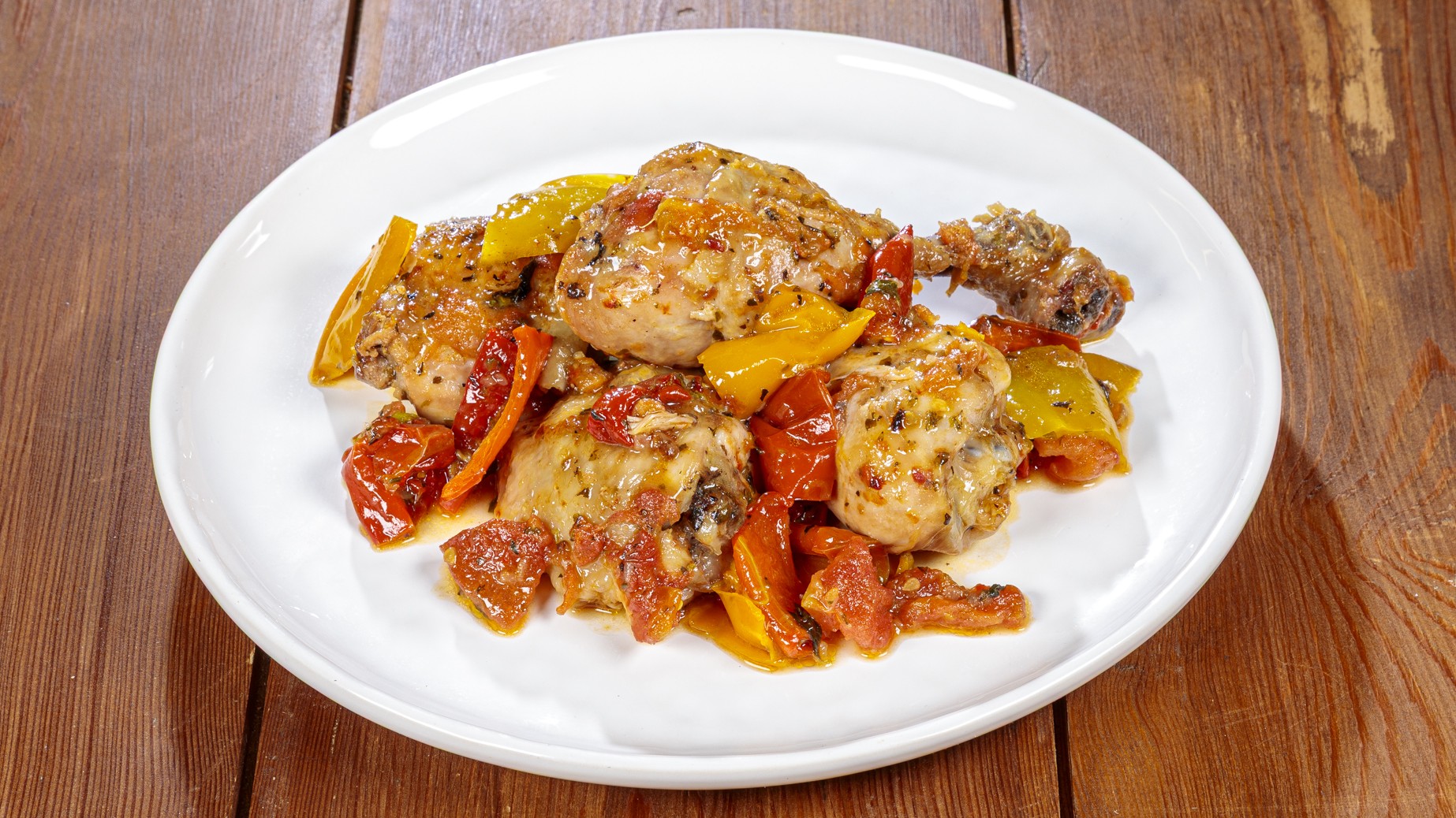 Pollo e peperoni alla calabrese