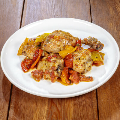 Pollo e peperoni alla calabrese