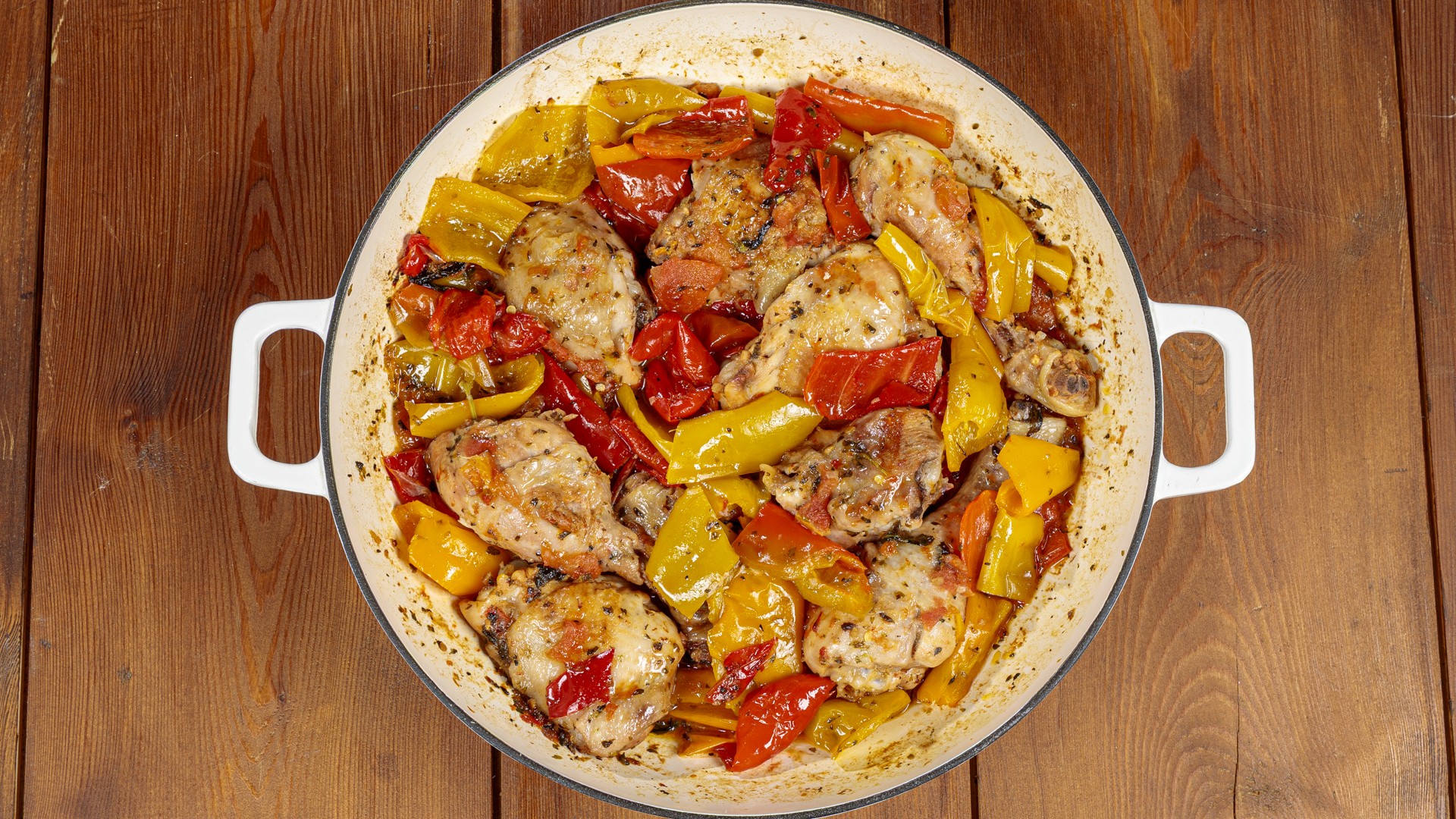 Pollo e peperoni alla calabrese