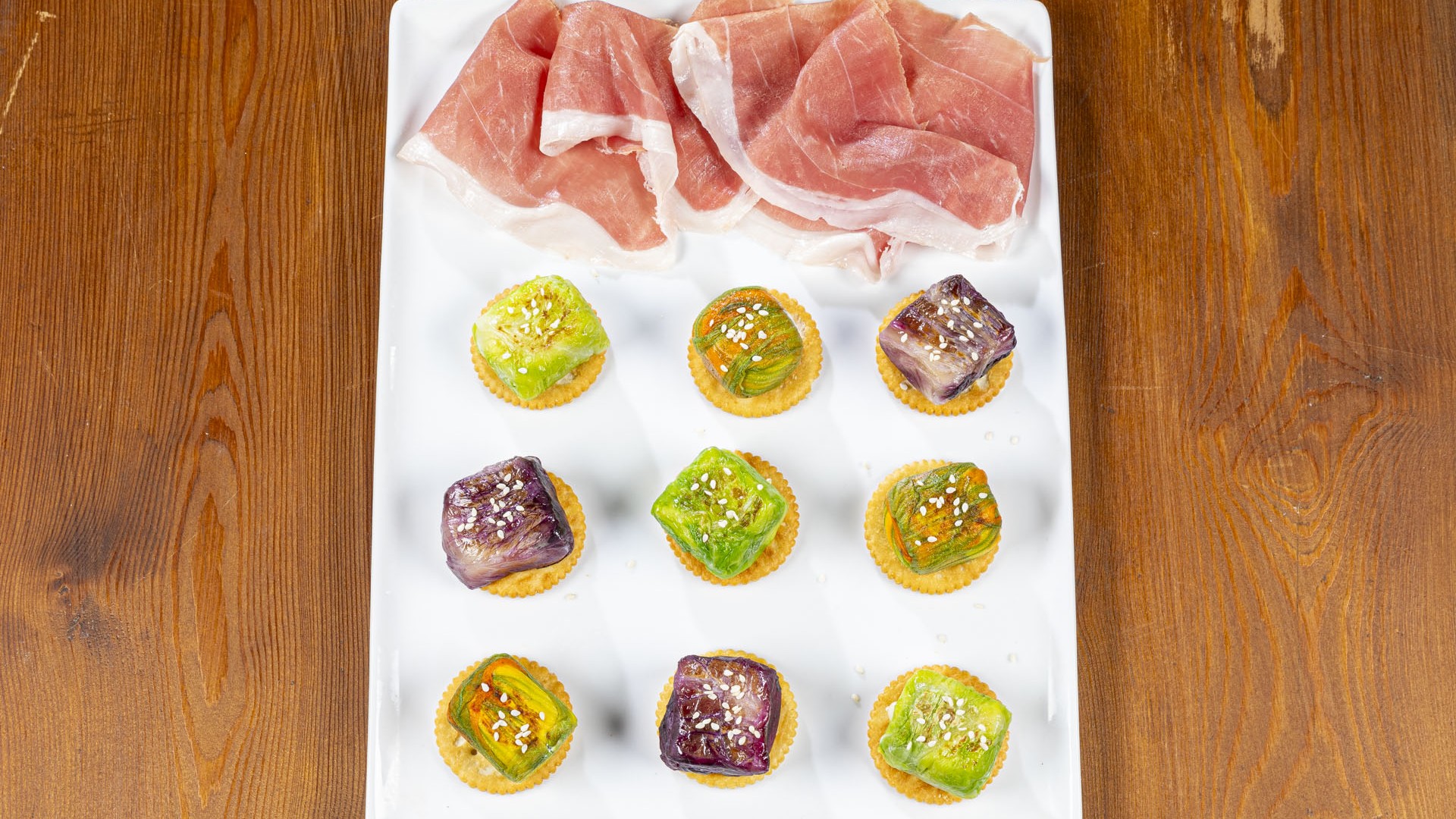 Involtini di verdure e formaggio alla piastra