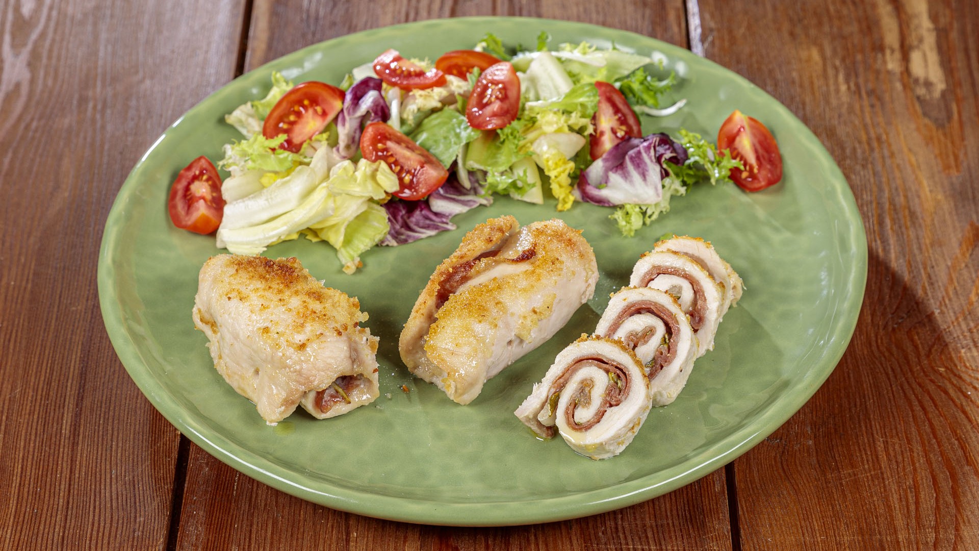 Involtini di pollo e prosciutto di Parma
