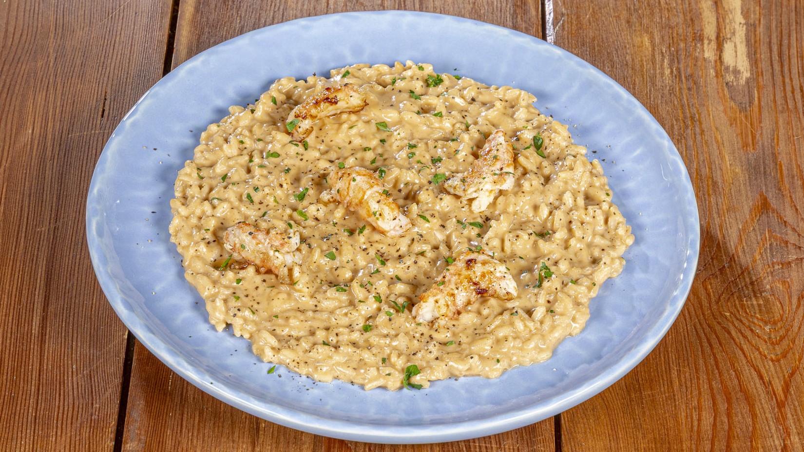 Risotto alla crema di scampi