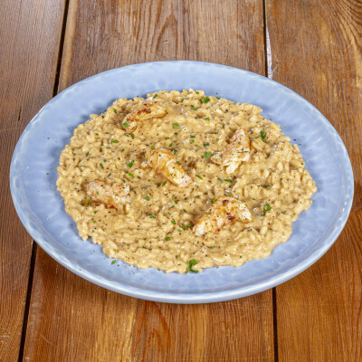 Risotto alla crema di scampi