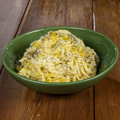 Spaghetti alla chitarra all'arancia