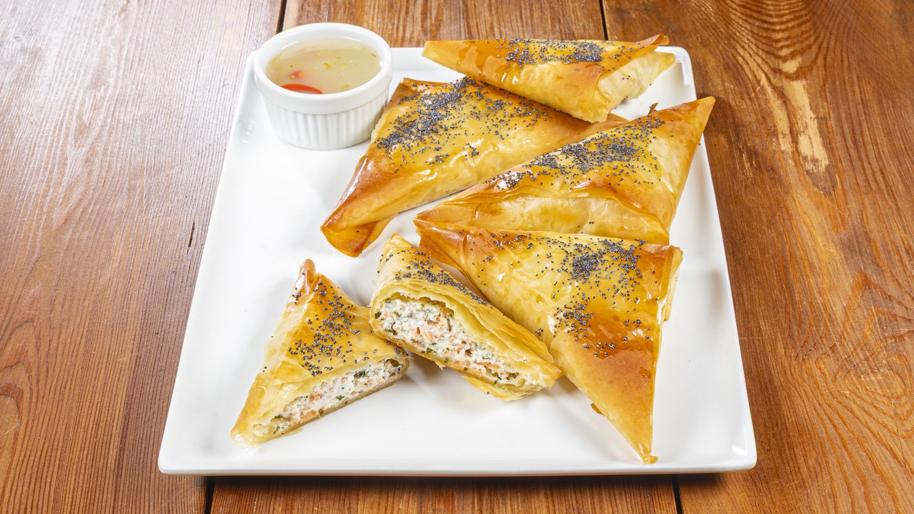 Triangoli al salmone