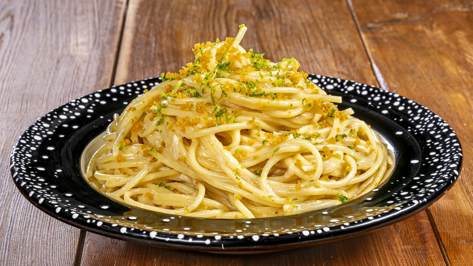 Spaghetti lime e bottarga