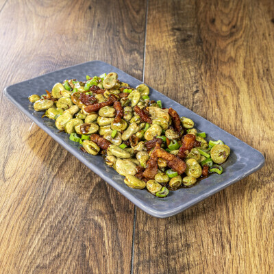 Fave saltate all'orientale