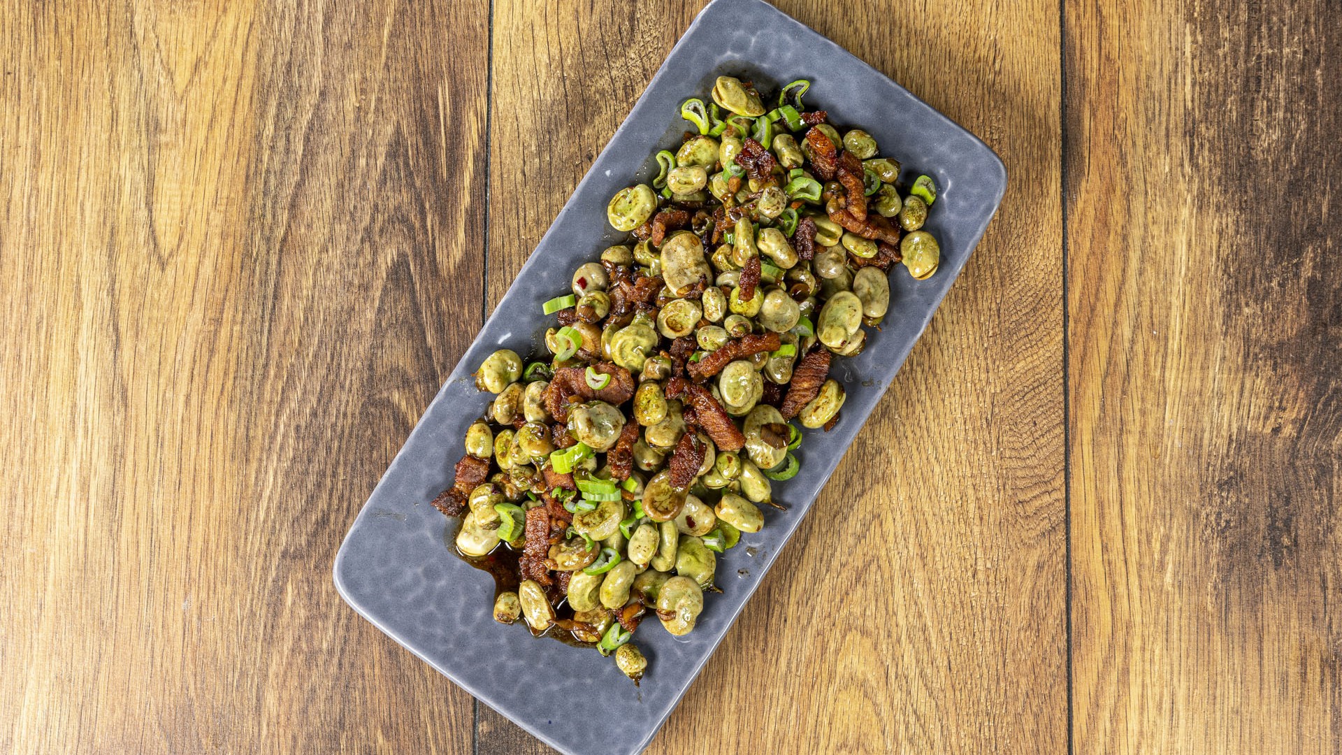 Fave saltate all'orientale