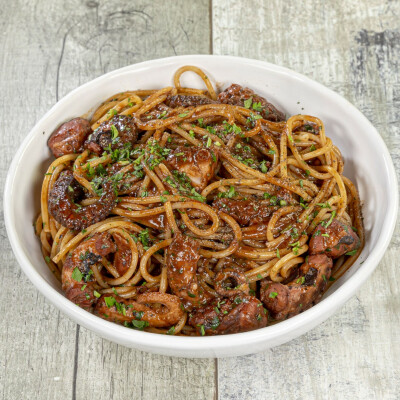 Spaghetti al polpo ubriaco