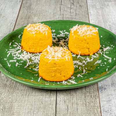 Sformatini di zucca con provolone stravecchio