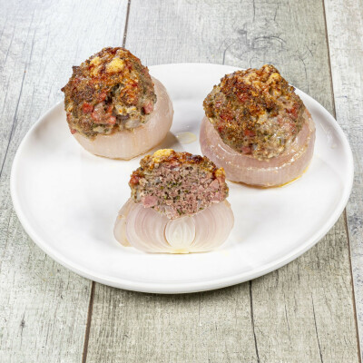 Cipolle ripiene di carne al forno
