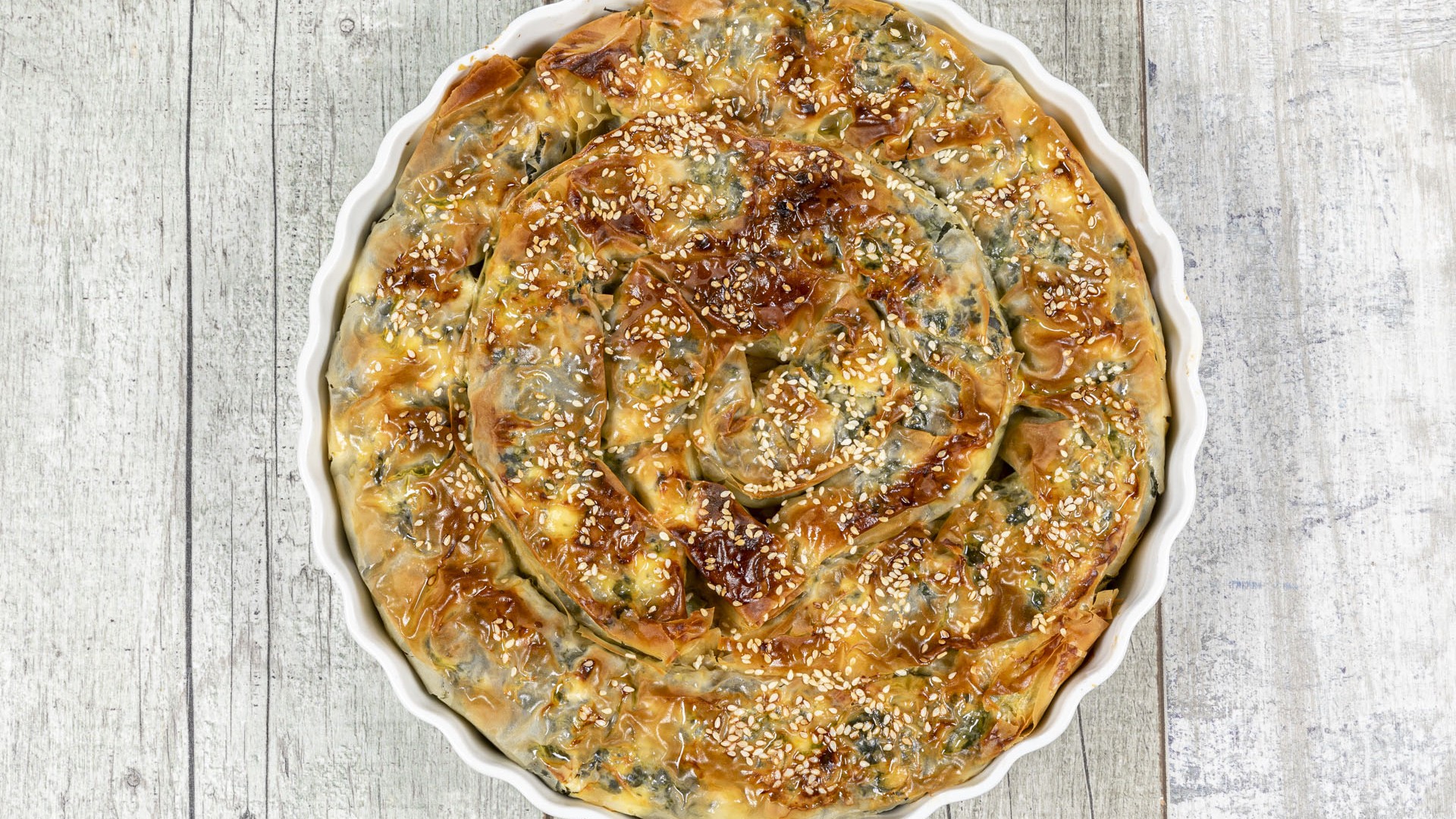 Börek con spinaci e feta