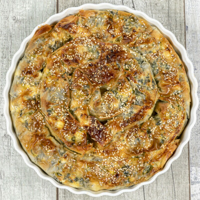 Börek con spinaci e feta
