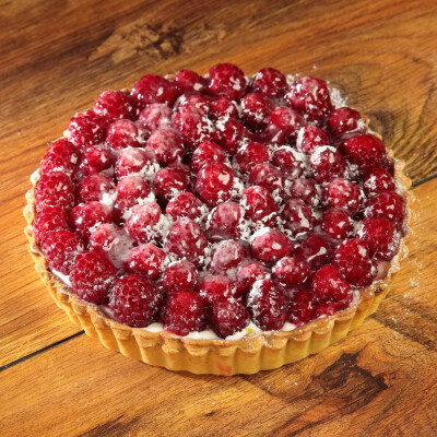 Crostata con mascarpone e lamponi