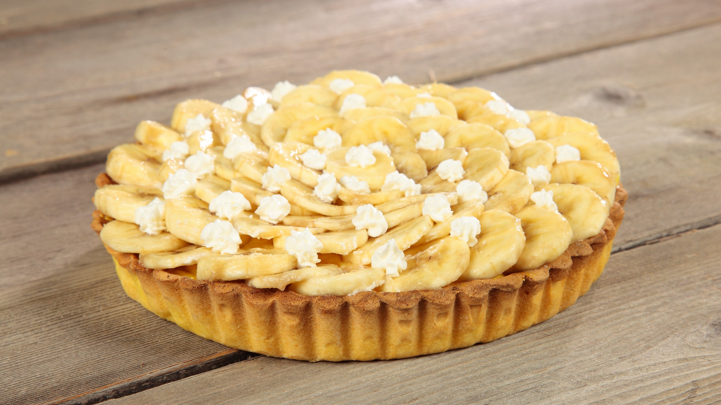 Crostata cremosa alle banane