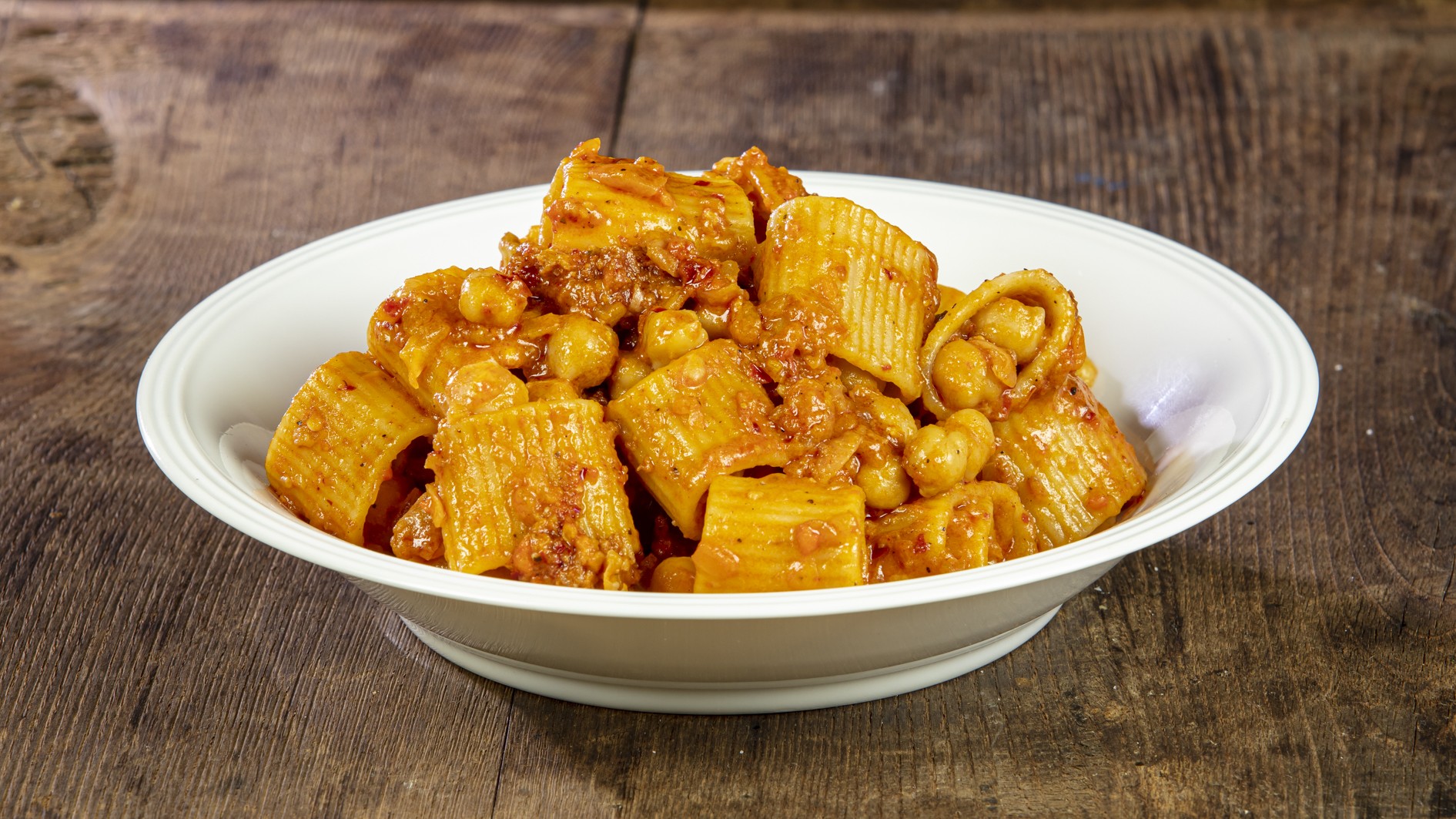 Pasta e ceci con la 'nduja