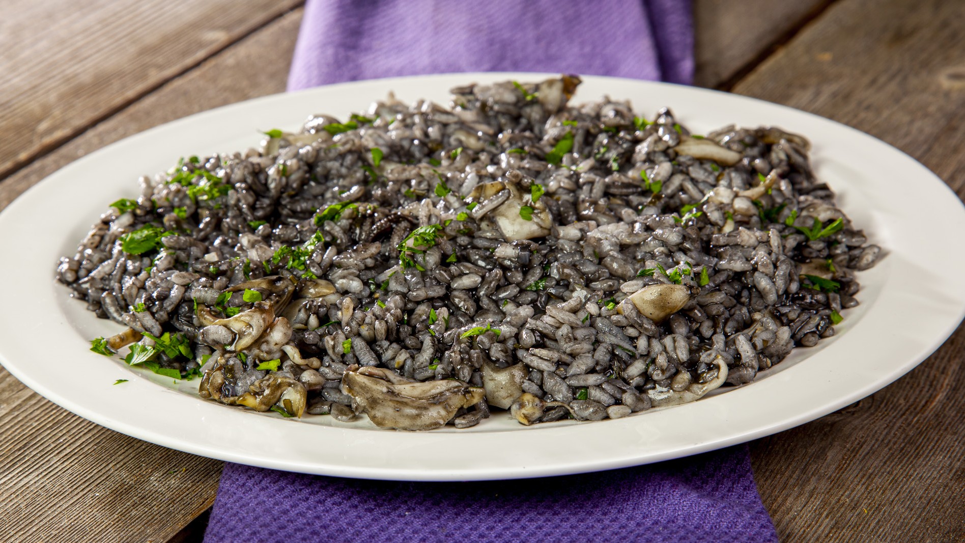 Risotto al nero di seppia alla veneta