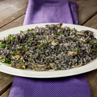 Risotto al nero di seppia alla veneta