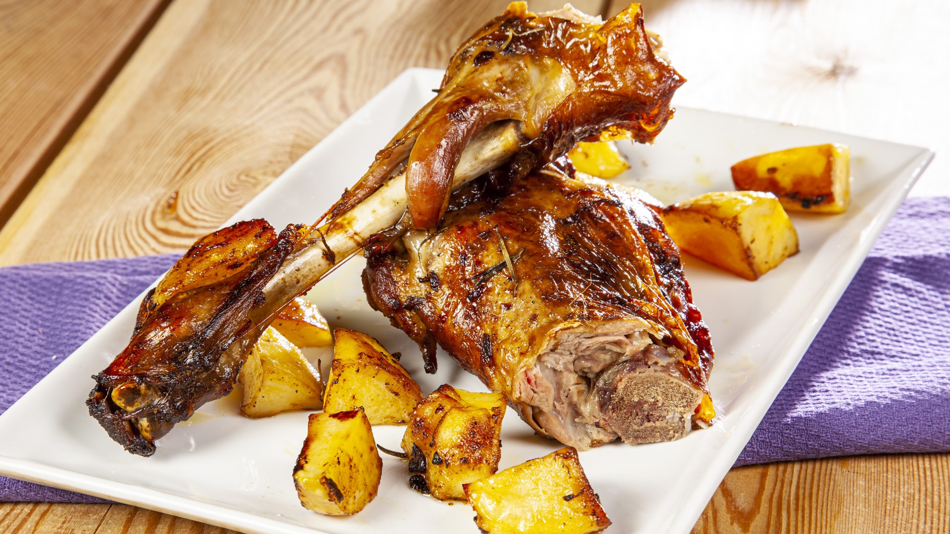 Capretto al forno con patate