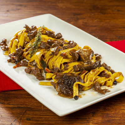 Tagliatelle al ragù di capriolo