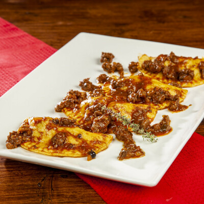 Tortelli al ragù di capriolo